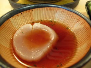 Urasawa - Shabu shabu; scallop